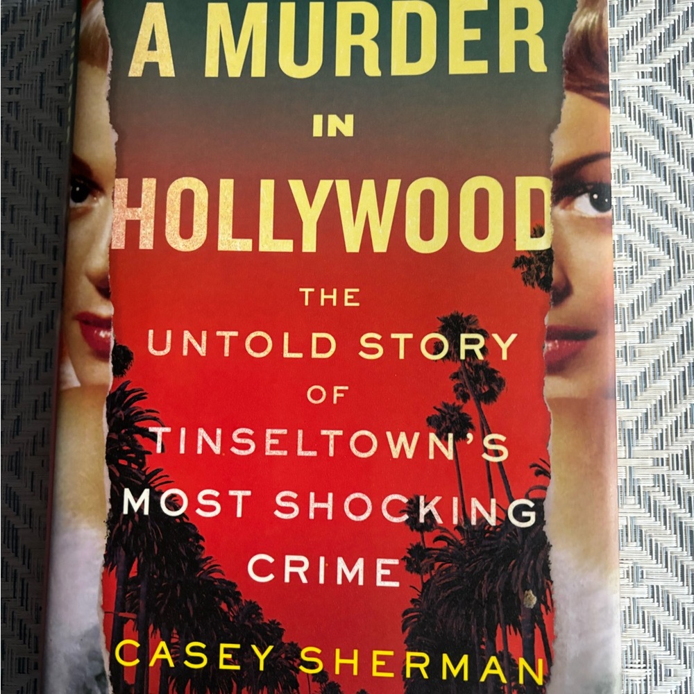 Skull Bottle,Vera Bradley bag,Signed novel  A Murder in Hollywood,glass set